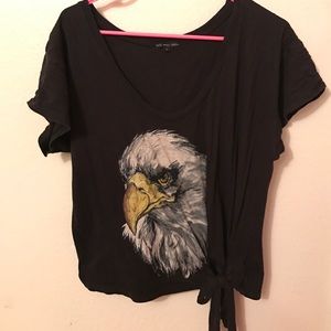 XXI bald eagle tied tee