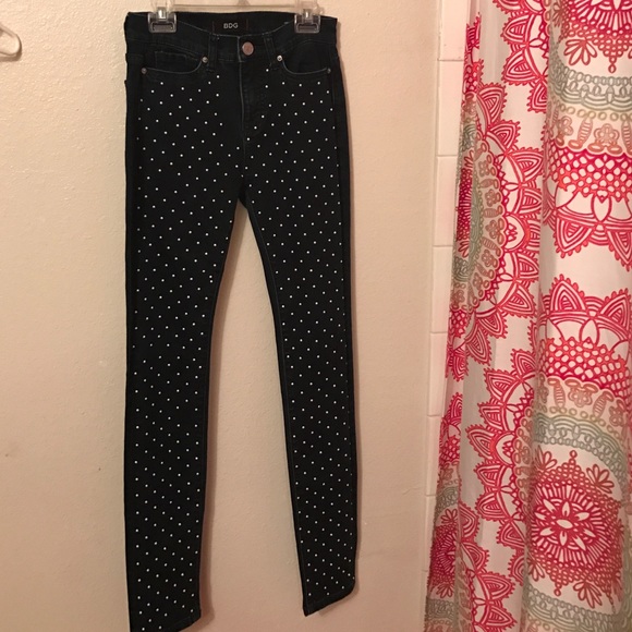 BDG high waisted polka dot retro jeans
