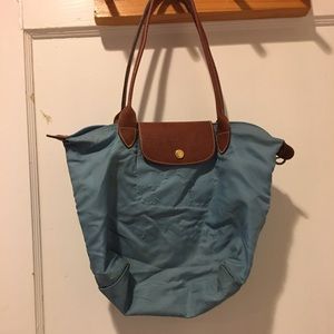 Long champ blue bag