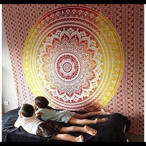 Hippie Tapestry used as backdrop for Arabian Night