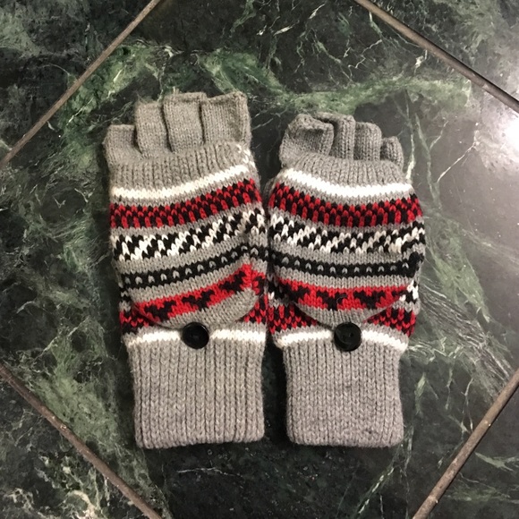 Christmas sweater patterned mittens/gloves