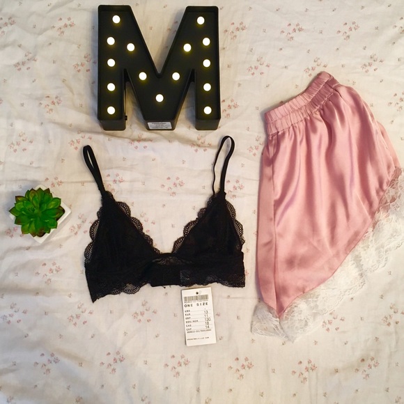 Pink Lace Shorts