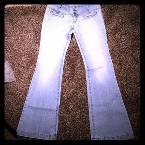 Hydraulic Jeans Light Blue Stretch Flare Leg Sz 8