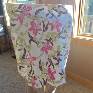 Floral golf skort