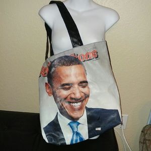 Obama Rolling Stone Tote 15" deep 18" wide