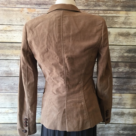 55 off Zara Jackets & Blazers Zara Basic Camel Faux Suede Blazer
