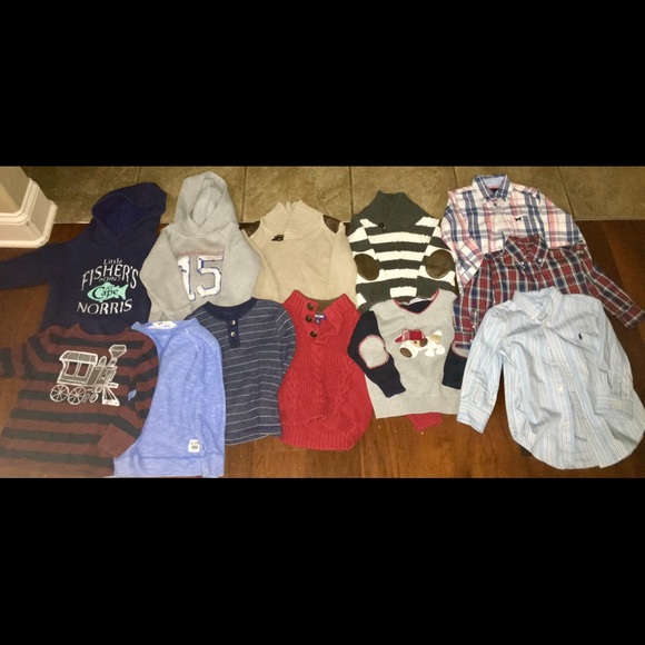 Bundle of boy 2T fall/winter tops