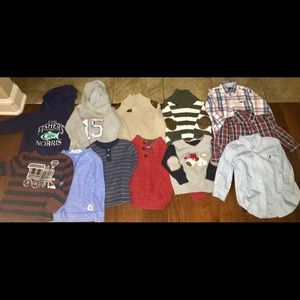 Bundle of boy 2T fall/winter tops