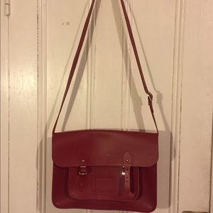 Cambridge Satchel Company Red 13 in. Satchel