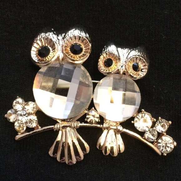 Owls Golden  Pin