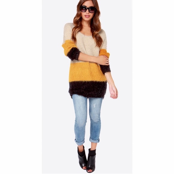 LuLu's - Block Party Color Block Sweater