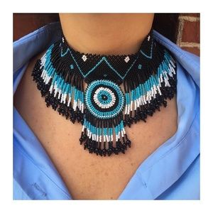 Custom made beaded choker