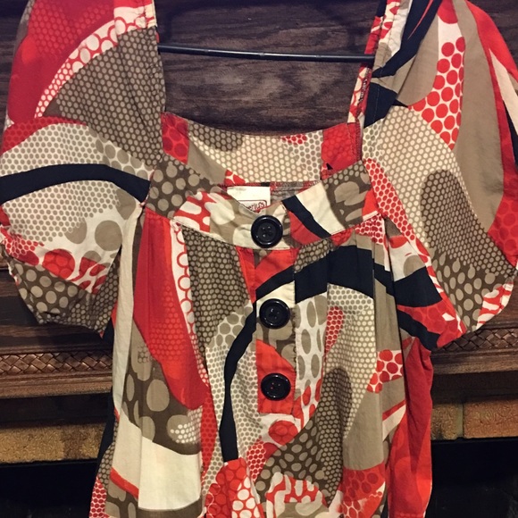 Multicolored Tunic Dress - Picture 3 of 3