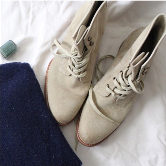 n.d.c tan lace up boots from Barneys size 10/40)