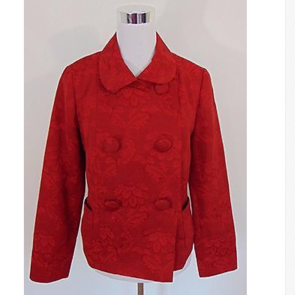 Preloved Talbots Red Unique Blazer Size S - image 1