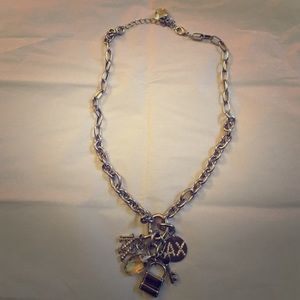 A/X Armani Exchange Silver Charm Necklace