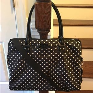 Kate Spade Nylon Polka Dot Calista Laptop Bag