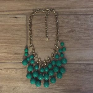 Stella and Dot green statement necklace