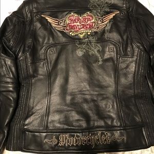 Ladies leather Harley Davidson jacket