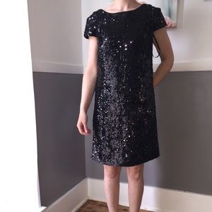Black sequence dress, size 6