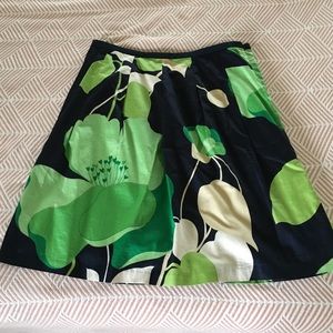 Feminine, bold print, floral skirt