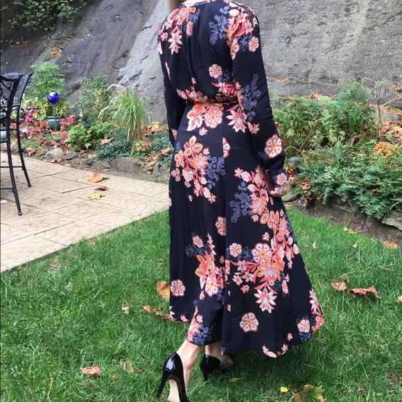 Free people Long dress with lace and floral NWT - Picture 2 of 3