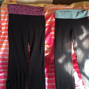 2 x VS pink yoga pant s/m