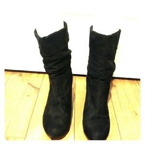 Faux Suede Boots