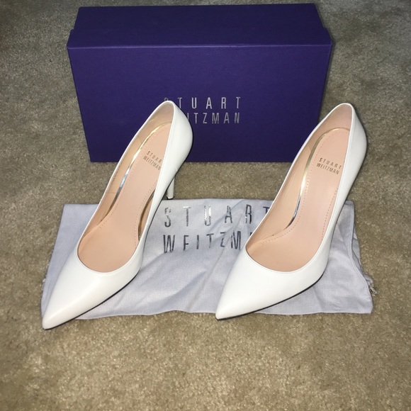NIB Stuart Weitzman $425 white nouveau size 8M - Picture 4 of 6