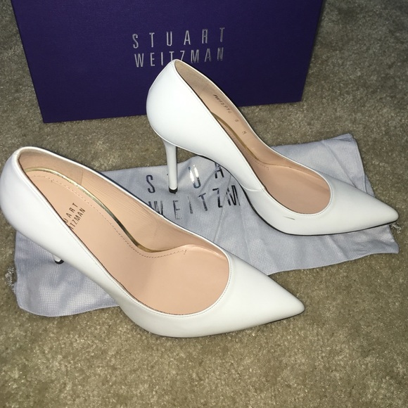 NIB Stuart Weitzman $425 white nouveau size 8M - Picture 6 of 6