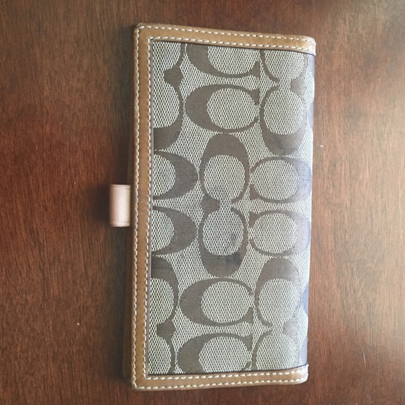 Coach checkbook cover