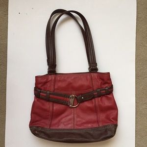 Tignanello Red Leather Purse