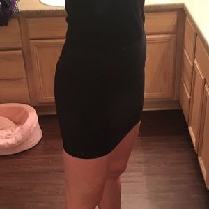 Black mini skirt