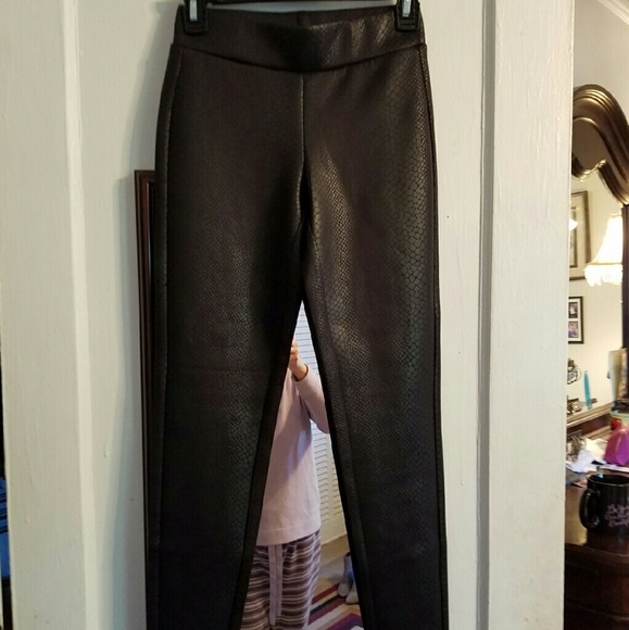 Faux Leather Snake Print leggings