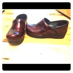 Red dansko shoes