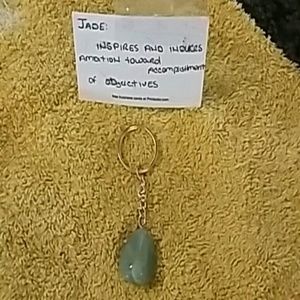 Healing crystal key chain