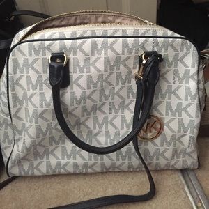 White and blue large micheal kors