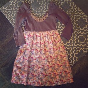 Free People Dress with pockets and beaded neckline