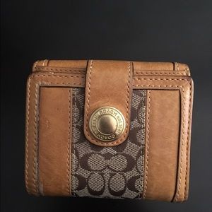 Leather Coach wallet