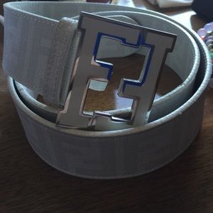 White mens Fendi belt size 100/40