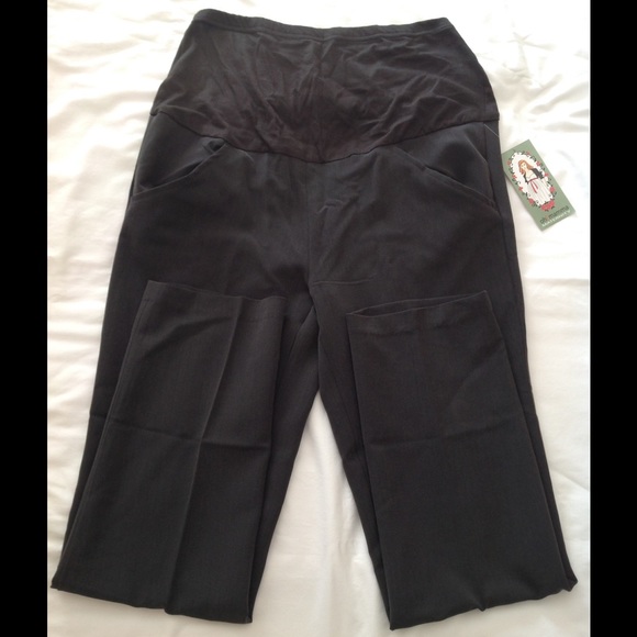 Oh! Mamma Charcoal Gray Maternity Pants
