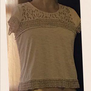 Crochet ivory blouse