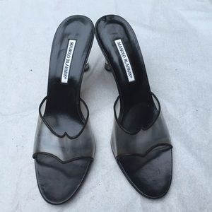 Iconic Manolo Blahnik Cinderella Slide Sandals