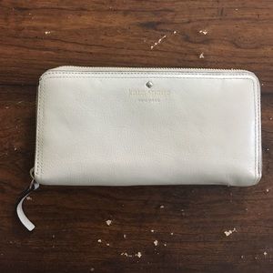 Cream Kate Spade Wallet