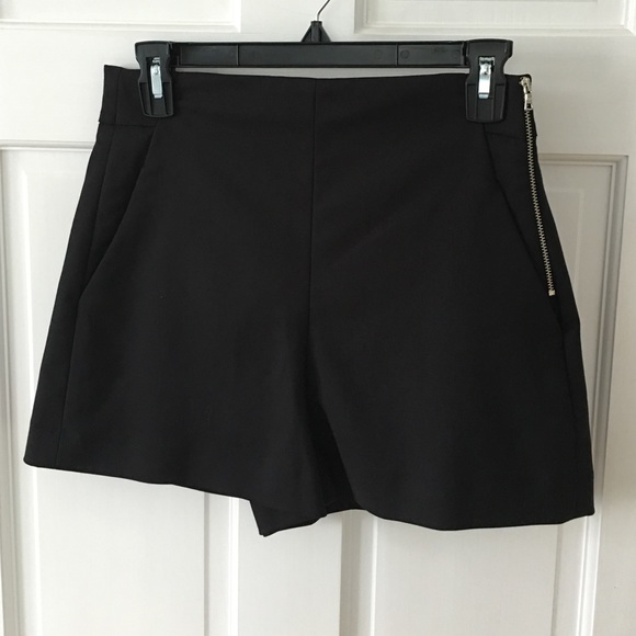 Zara black high waisted shorts