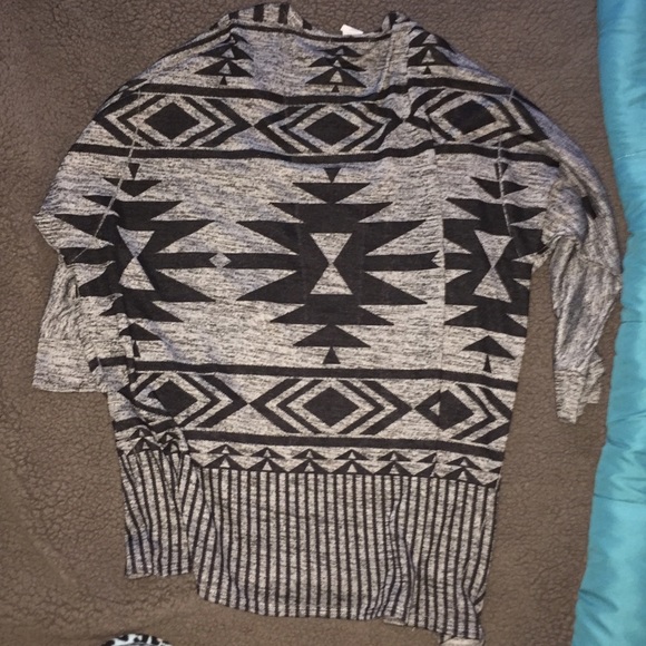 Oversized Aztec Cardigan