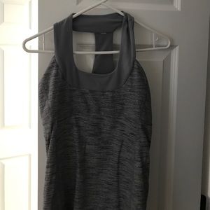 Lululemon Gray Tank w built in bra
