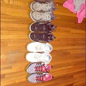 Air Force ones, Jordan's, Nike finger trap max