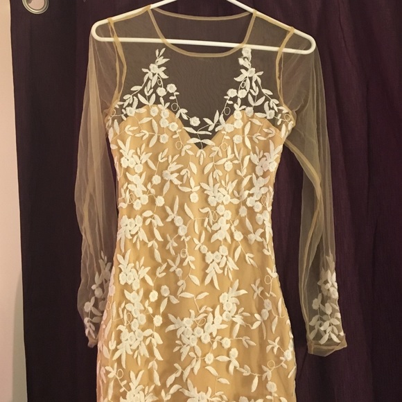 Flower mesh dress