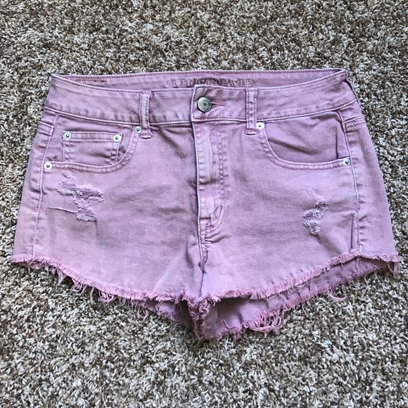 American Eagle Outfitters Pants - High wasted mauve purple American eagle shorts